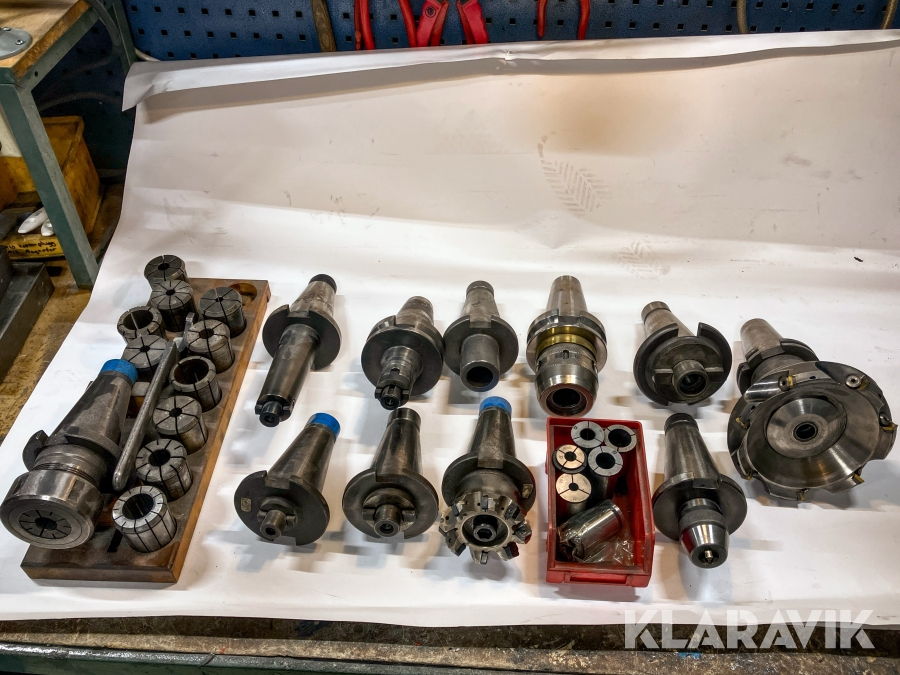 Fräsdorn, fräsverktyg och spännhylsor