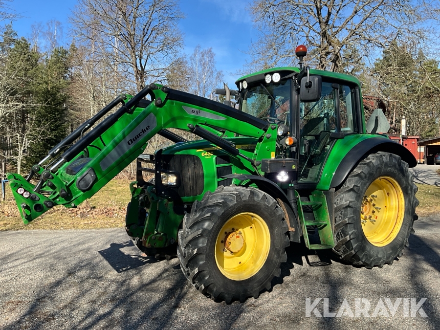 Traktor med lastare och frontlyft John Deere 6430 Premium