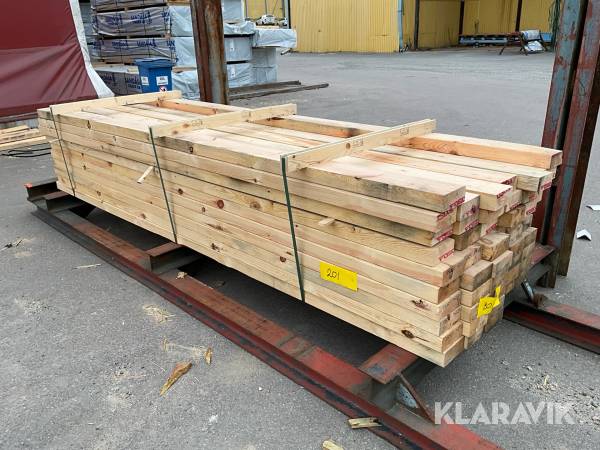 Virkespaket 60x145 hyvlat 185löpmeter