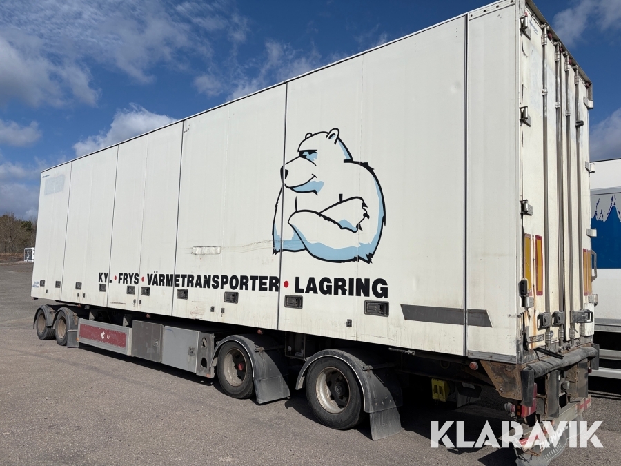 Släp med kylanläggning KNF BB124-38