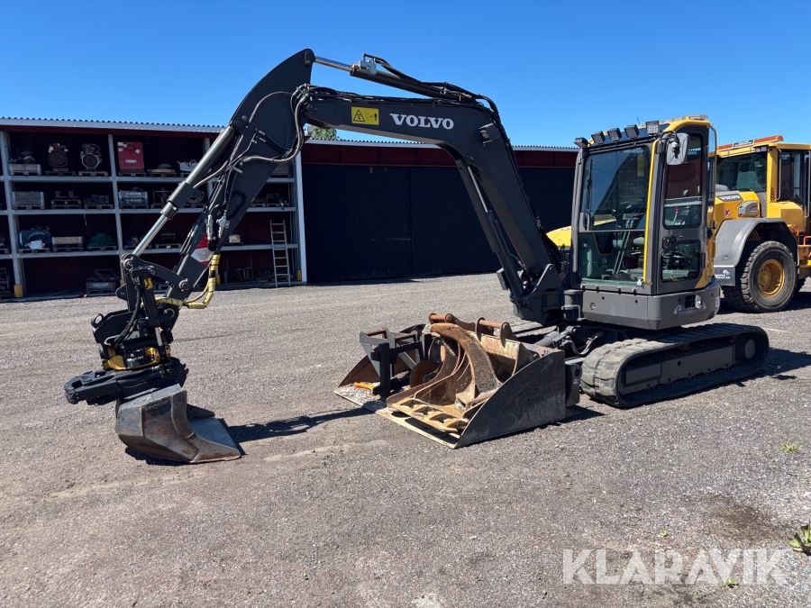 Grävmaskin Volvo ECR58D med redskap