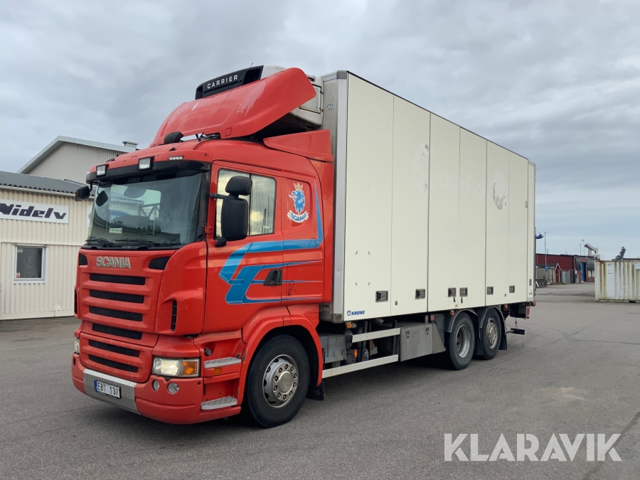 Kylbil Scania R480 6x2*4 med bakgavellyft