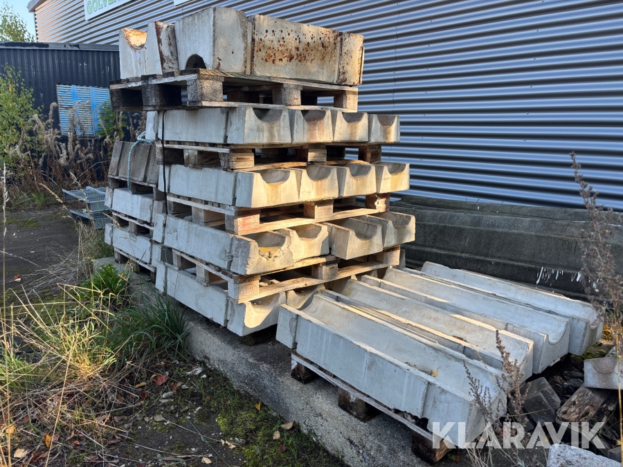 Kabelkanaler i betong 48 st