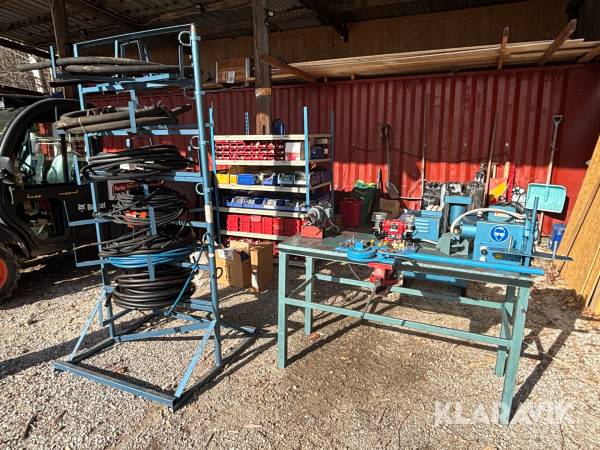 Slangpress med tillbehör och sortiment