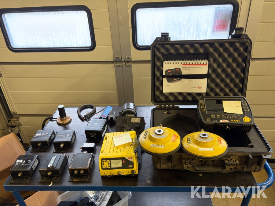 Grävsystem Leica Icon 3D med GPS 80 och 3G