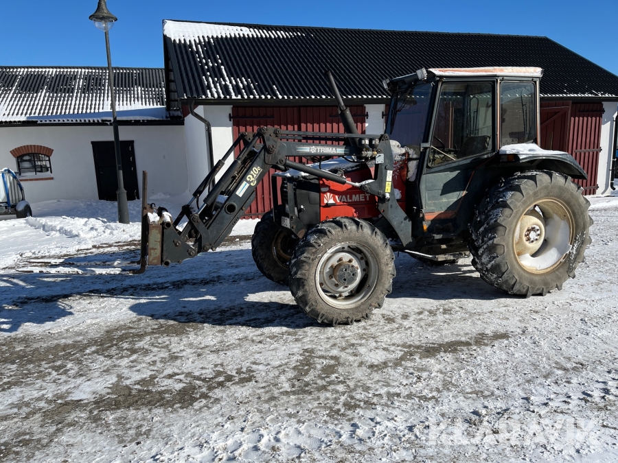 Traktor Valmet 455 Turbo med lastare