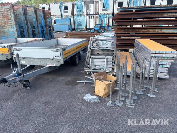 Byggställning med släp Monzon
