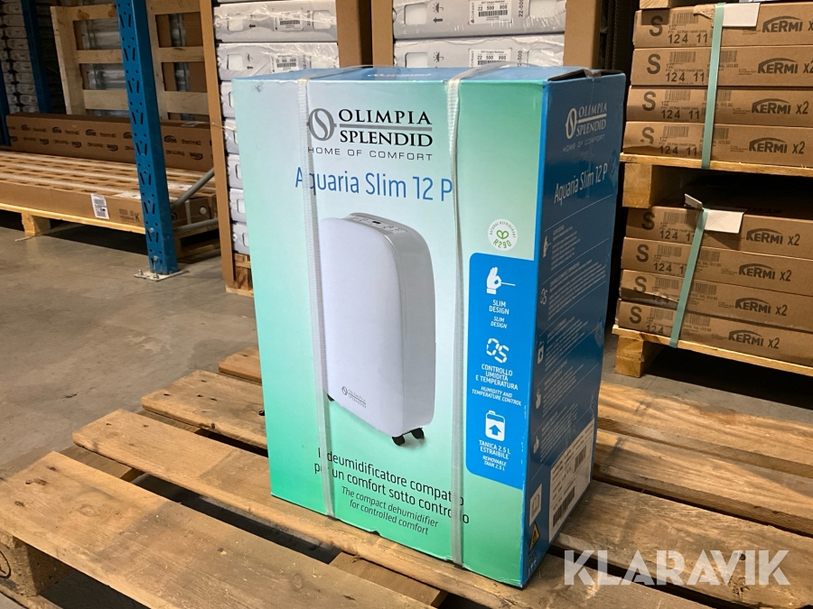 Portabel luftavfuktare Olimpia Splendid Aquaria slim 12 P ny