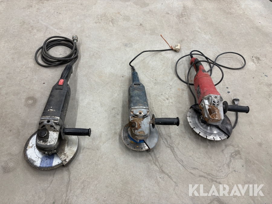 Vinkelslip Bosch, Meec Tools 3 st