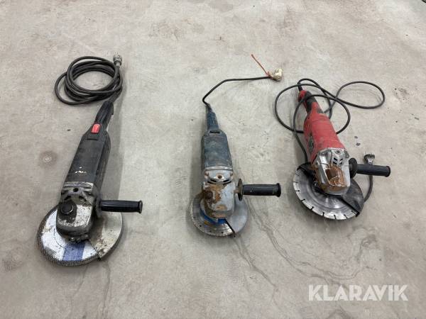 Vinkelslip Bosch, Meec Tools 3 st