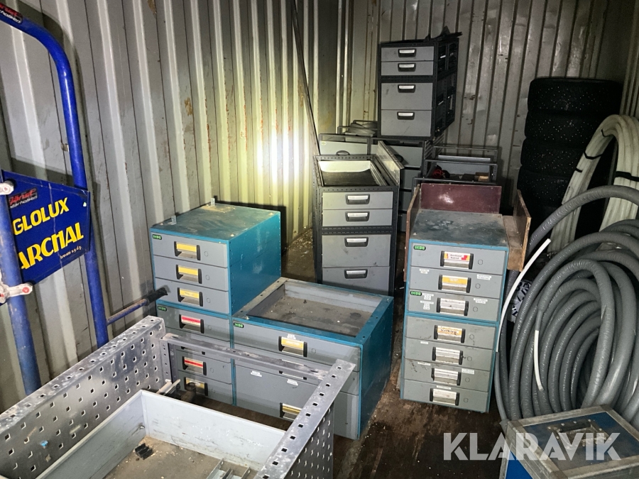 Verkstadsinredning till transportbil 7st