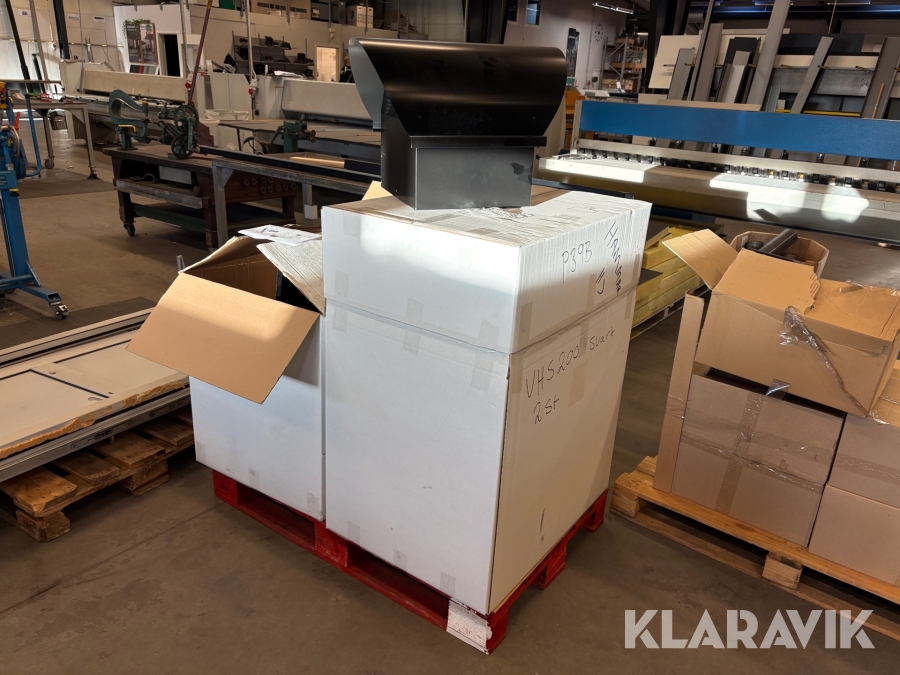 Takhuv 2 st ABC Vent VHS Combi 200 mm svart