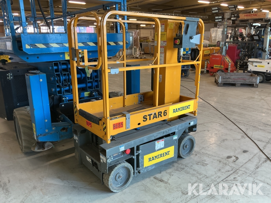 Pelarlift Haulotte Star6+ med utskjut