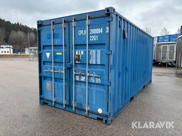 Förrådscontainer isolerad 20-fot