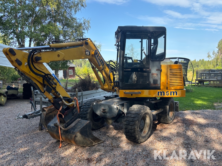 Hjulgrävmaskin Macmoter M5M med vagn
