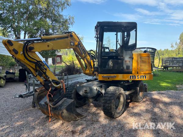 Hjulgrävmaskin Macmoter M5M med vagn