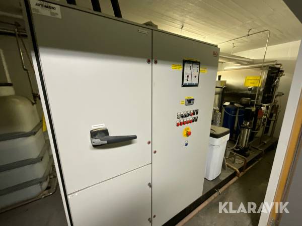 Ångpanna på ram AB & Co komplett med styr och matarvattentank