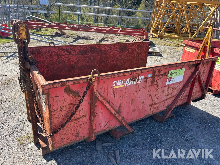 Materialbask Starke Arvid 2600 liter kedjetömmande med kroktorn