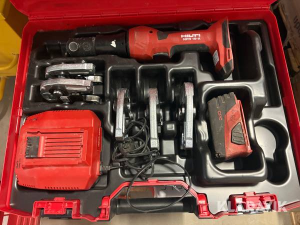 Pressverktyg Hilti NPR 19A M käftar ink batteri och laddare