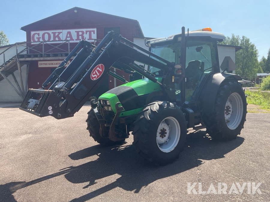 Traktor Deutz-Fahr Agrofarm 430 TTV med frontlyft och lastare