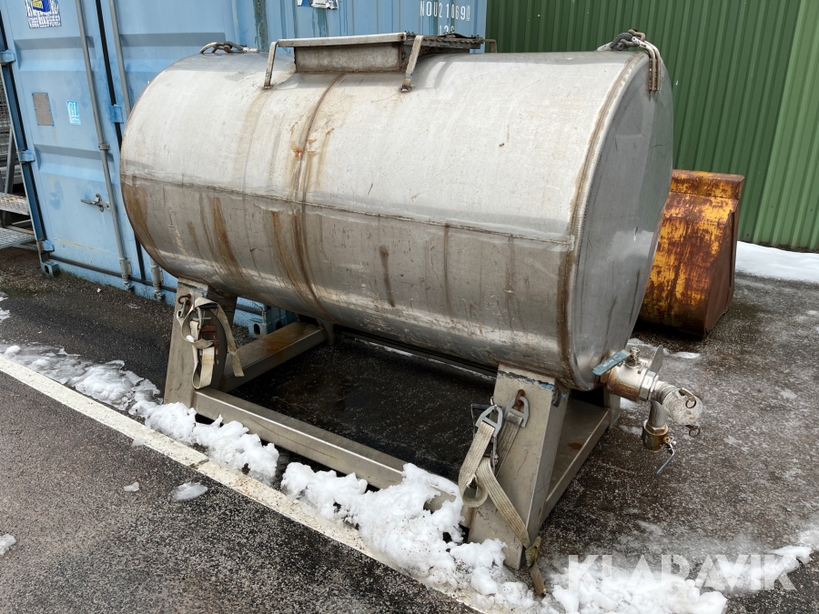 Rostfri tank