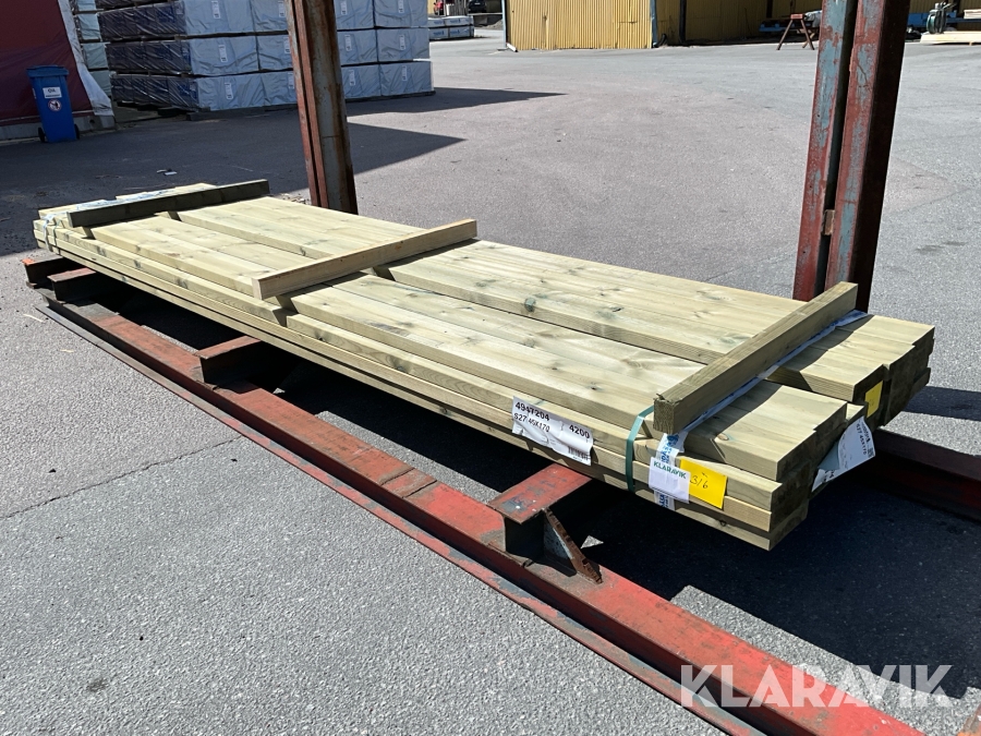 Virkespaket tryckimpregnerat NTR A C 24 45x170 96löpmeter