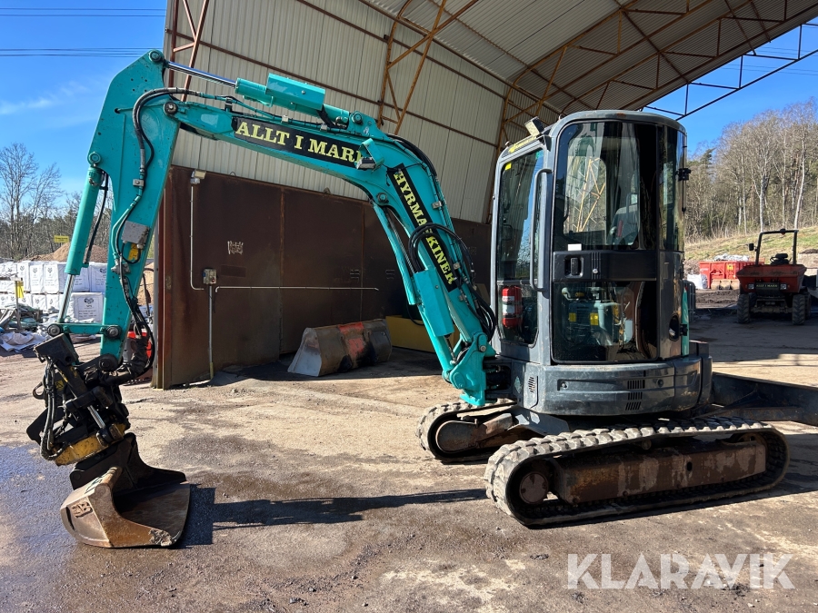 Grävmaskin Kobelco SK35 SR-5 med rotator & 3 skopor