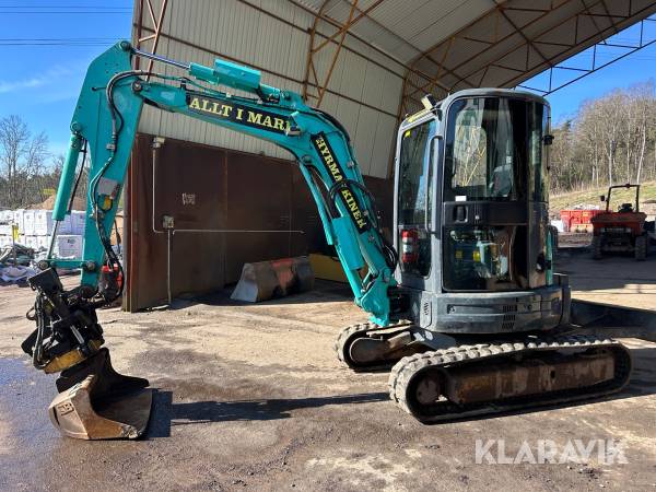 Grävmaskin Kobelco SK35 SR-5 med rotator & 3 skopor