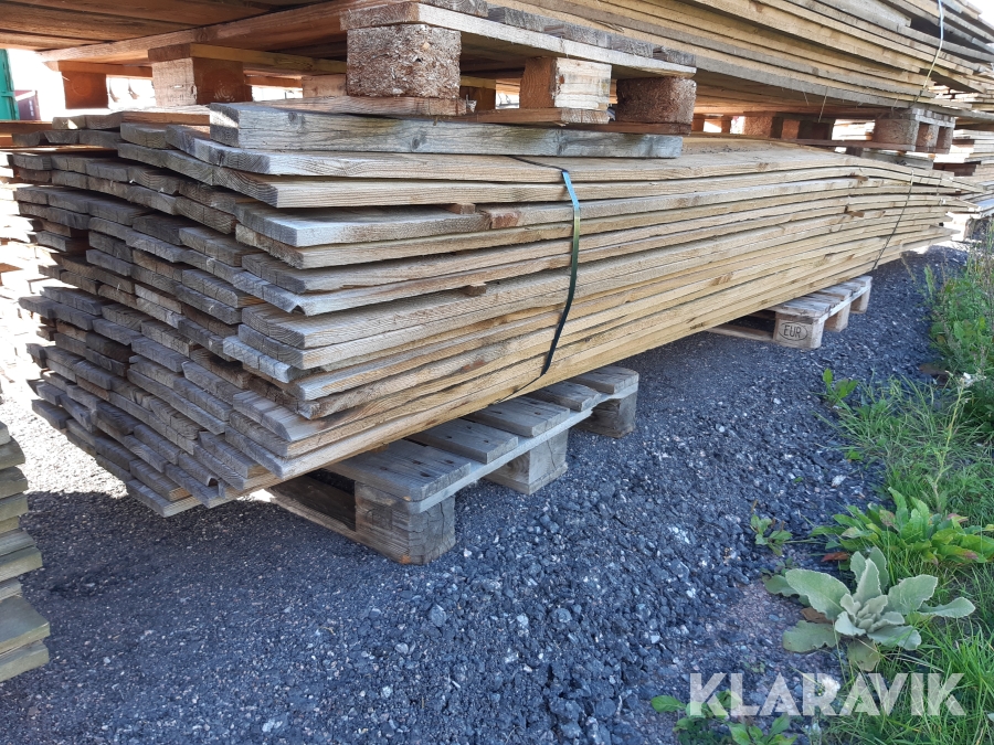 Tryckimpregnerat virke, ca 640lpm 125 x 20 mm