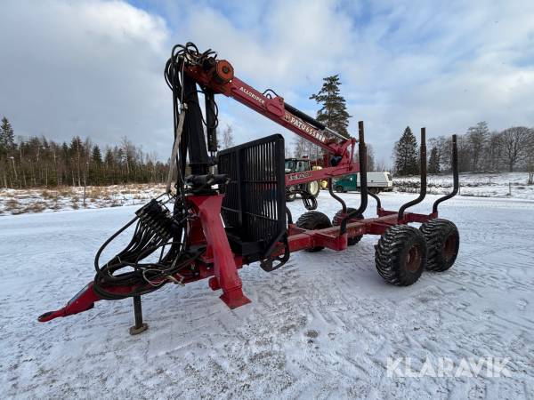 Skogsvagn Kesla Patu 110 med  655 kran
