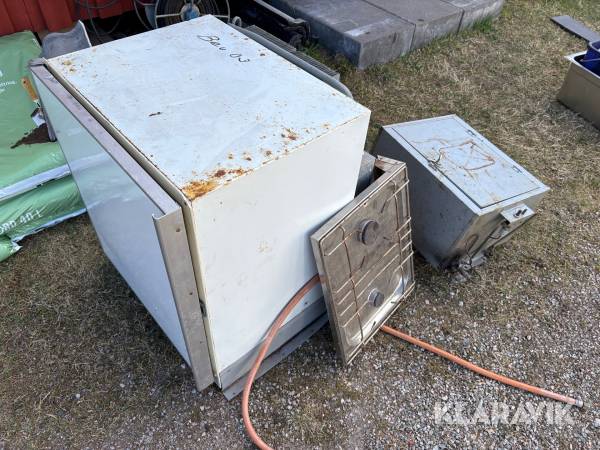 Gasolutrustning kylskåp, spis, värmeskåp