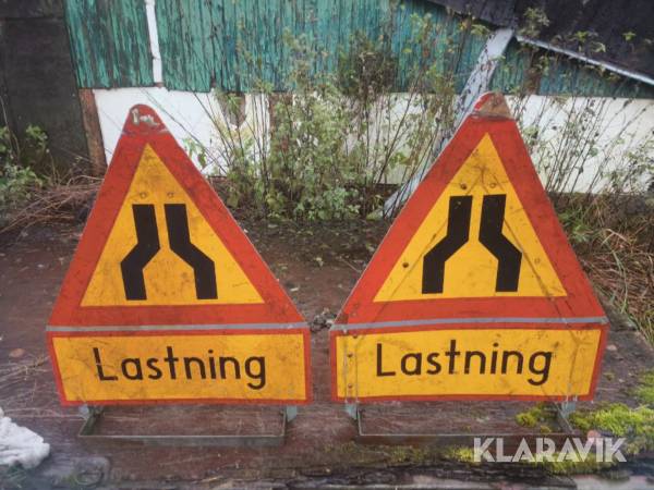 Fällbara Lastningsskyltar
