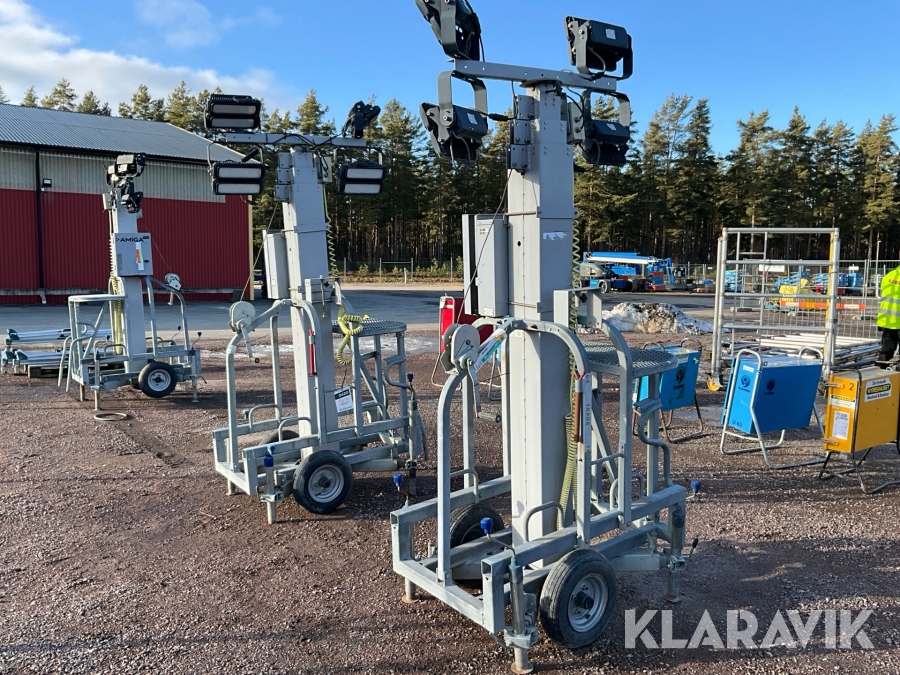 Belysningsmast Amiga General 7m 2st