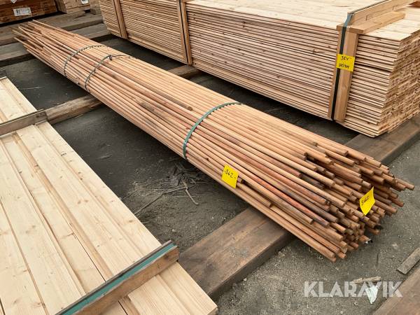 Virkespaket 21mm rundstav furu obehandlad