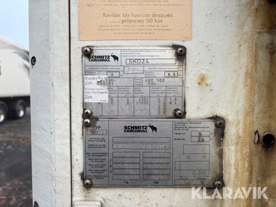 Kyl & frys-trailer Schmitz SKO 24