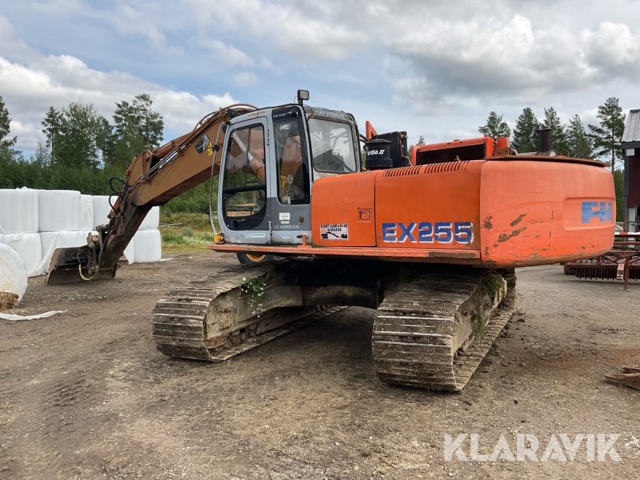Grävmaskin Hitachi EX 255 med redskap