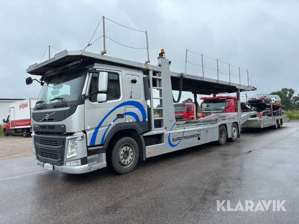 Biltransport Volvo FM 12.8 I-Shift 420hk med Tijhof byggnation för 8 bilar