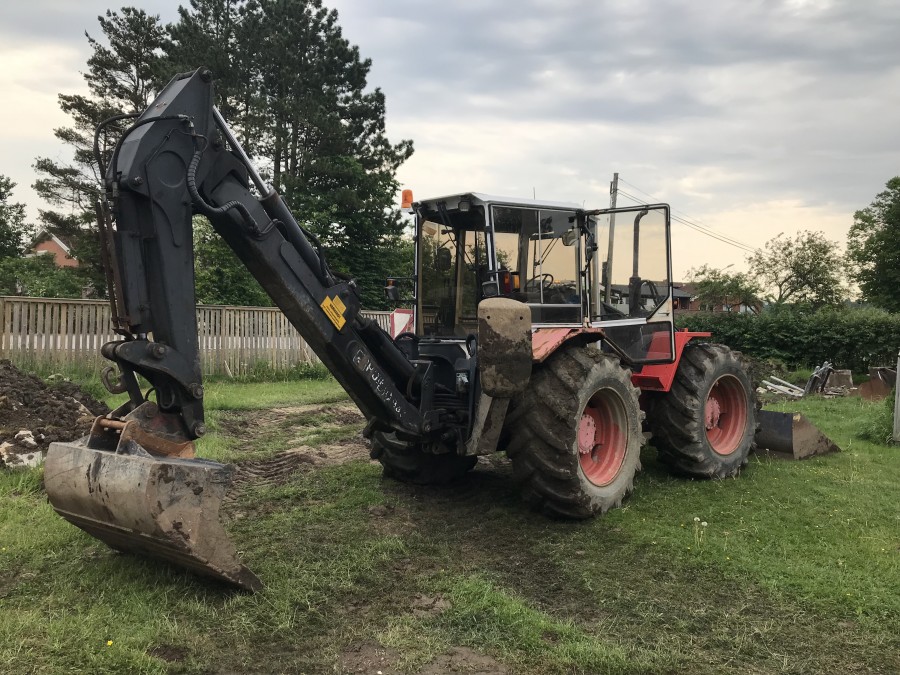 Traktorgrävare Huddig 960 