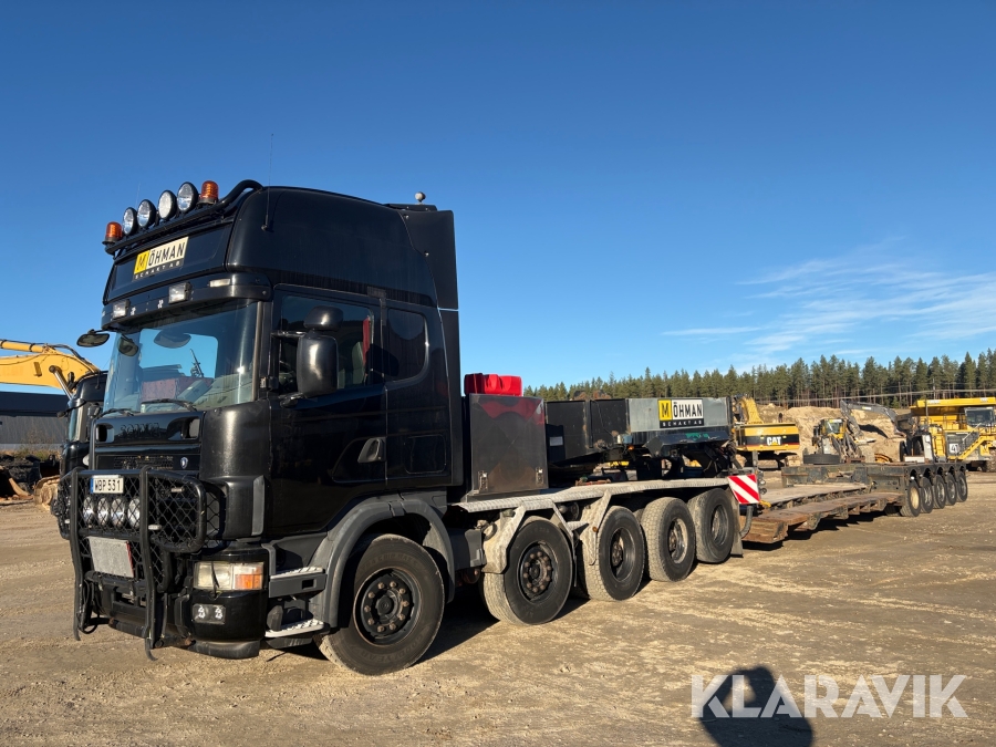 Tungdragare Scania R164 med trailer