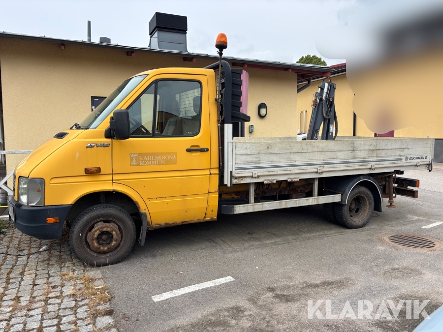 Lätt Lastbil Volkswagen LT 46 CHASSI MR med Hiab kran