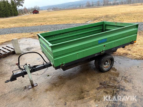 1-axlad Tippvagn Kellfri 23-TV15 1,5 ton lastvikt