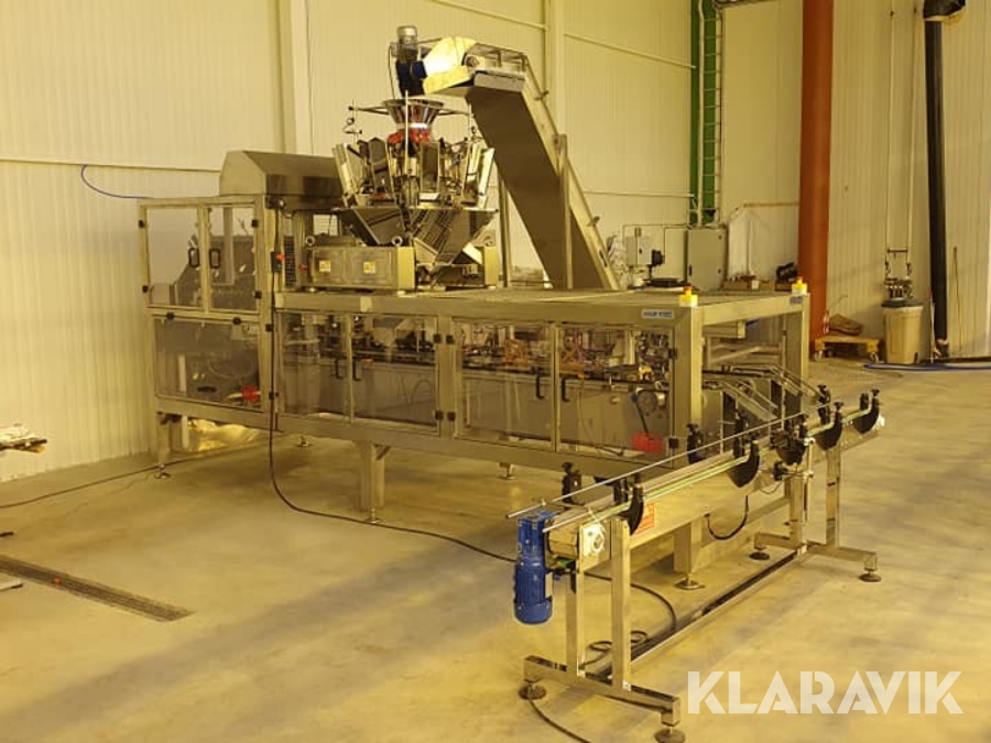 Automatisk tomatpacklinje/kartongresare med flerhuvudsvåg och fyllning – rostfri Pack-Line/Pack-Trend, Polen