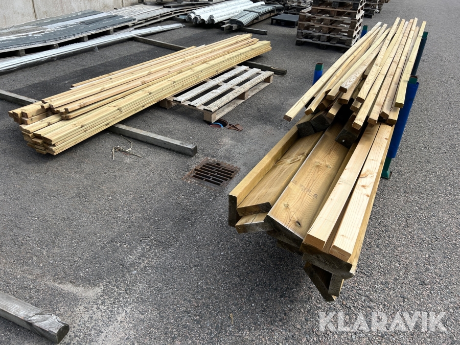Parti med tryckt virke i olika dimensioner