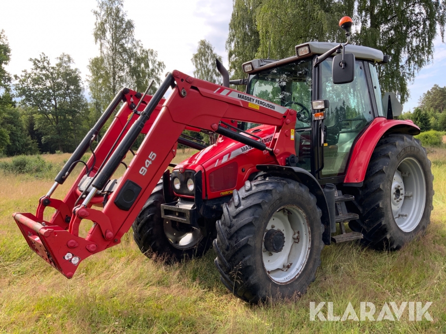 Traktor Massey Ferguson 5445 Dyna-4 med lastare 4WD