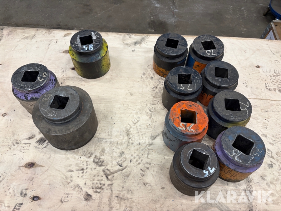 Parti med krafthylsor 11 st