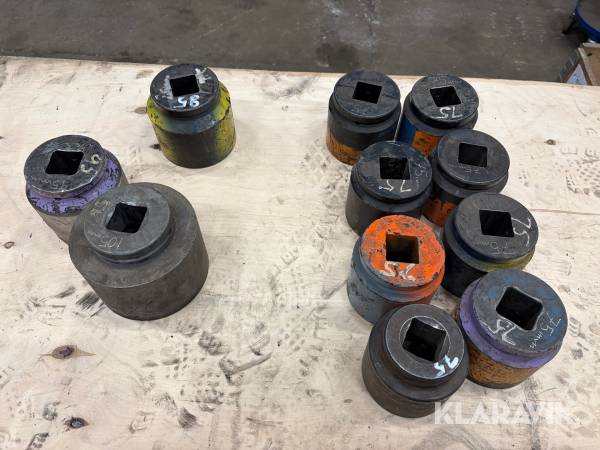 Parti med krafthylsor 11 st