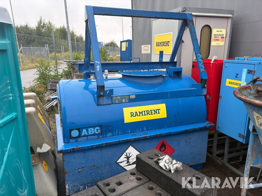 Dieseltank med pump ABG 1500 L