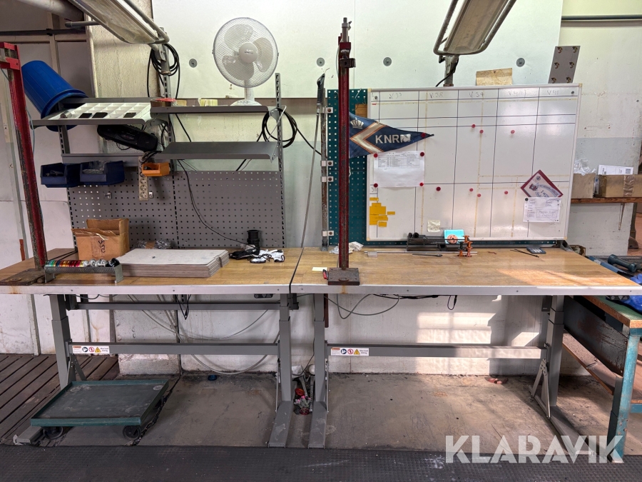 2st höj- och sänkbara arbetsbord 350kg