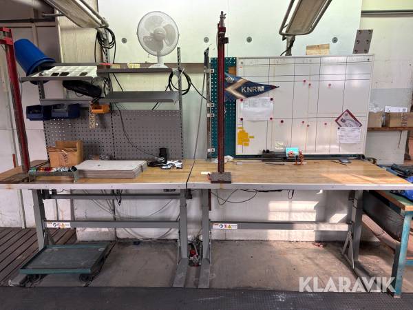 2st höj- och sänkbara arbetsbord 350kg