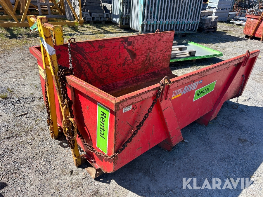 Materialbask Starke Arvid 33300 kedjetömmande 2000 liter & 1500 kg